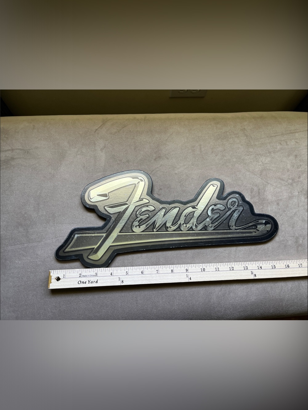 Fender Script Wall Plaque
